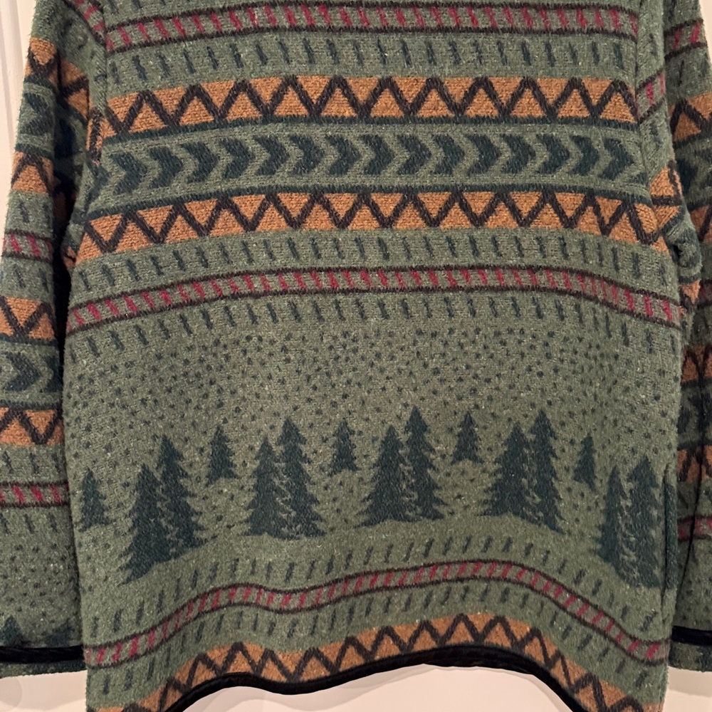 Coldwater Creek Vintage Aztec Cabin Blanket Jacket - Size Large - Picture 7 of 11